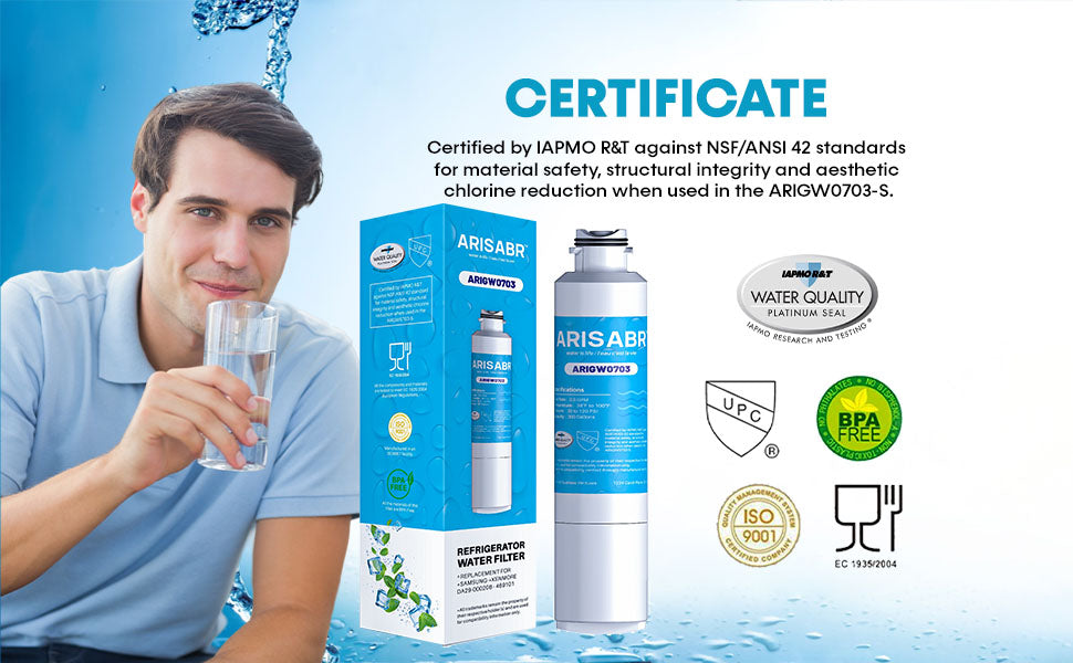 ARISABR Refrigerator Water Filter Replacement for Samsung, Kenmore, DA29-00020B, DA29-00020A, HAF-CIN/EXP, RF28HMEDBSR/AA, RF28K9380SR, RWF0700A (4pack)