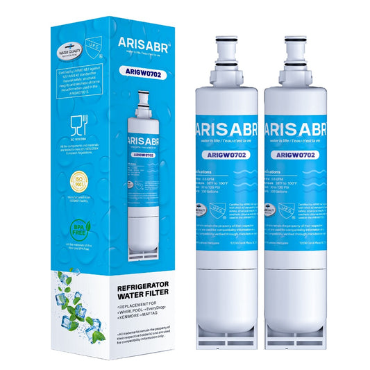 This Material: BPA-Free, Food-Grade and Carbon Fibre
Certification: IAPMO and NSF
Product Benefits: Reduces Chlorine, Removes Mercury, Reduces Herbicides, Reduces Pesticides, Removes Odour, Removes Lead
Brand: ARISABR
Unit Per Order: 2
Compatible With: Whirlpool 4396508P, Kenmore 46-9902, 8212652, Thermador KSZ6T9500, Kitchenaid, 4396508p Solar Freezer Refrigerator, RWF0500A. Please check Product description for more.
cartridge is compatible for 